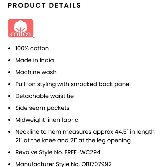 Free People striped strapless wide leg jumper with cute string belt - Picture 5 of 13